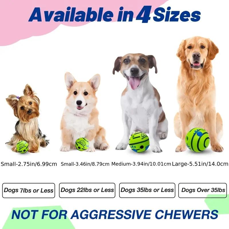 Funny Interactive Giggle Ball for Dog IQ Training Pet Toy Stimulating Play Mental Stimulation and Exerci