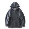 Heavy Weight American Retro Hooded Sweatshirt Winter Breasted