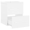 Vidaxl Cabinet with Built-in Sink, White, Wood-based Material