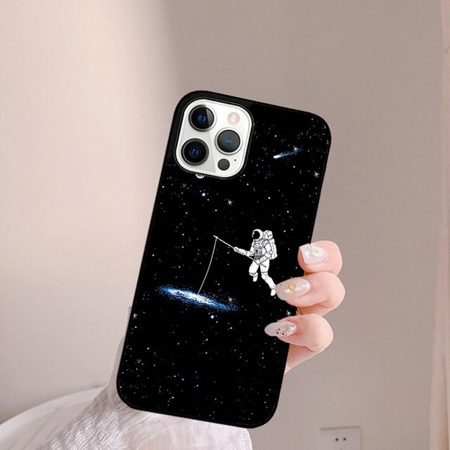 Astronaut Stars Constellation Phone Case Back Cover for iPhone 17 Air 16 15 14 13 11 12 Pro Max PlusS Shell Coque