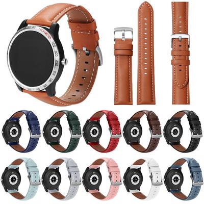 Cinturino per orologio in pelle da 20 mm 22 mm - morbido, resistente, impermeabile per Samsung Galaxy Watch Huawei Watch Xiaomi Watch Garmin Watch Amazfit Watch