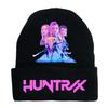Peripheral Knitted Hat Curled Wool Hat Printed Doudou Hat Outdoor Cold Hat Adult