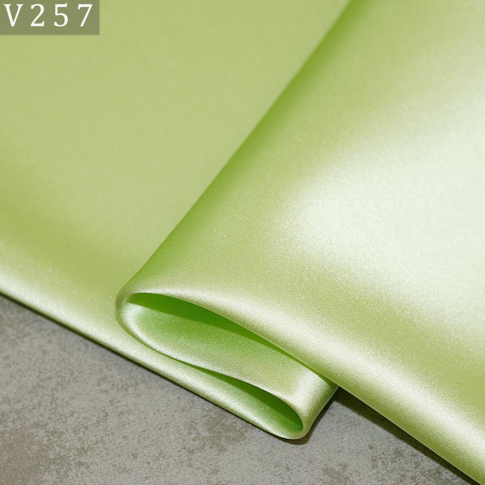 HYSK Natural Genuine Pure 100% Silk Crepe Satin Fabric Silk China Duchess Plain Brown by Meter for Dress Bedding Wedding