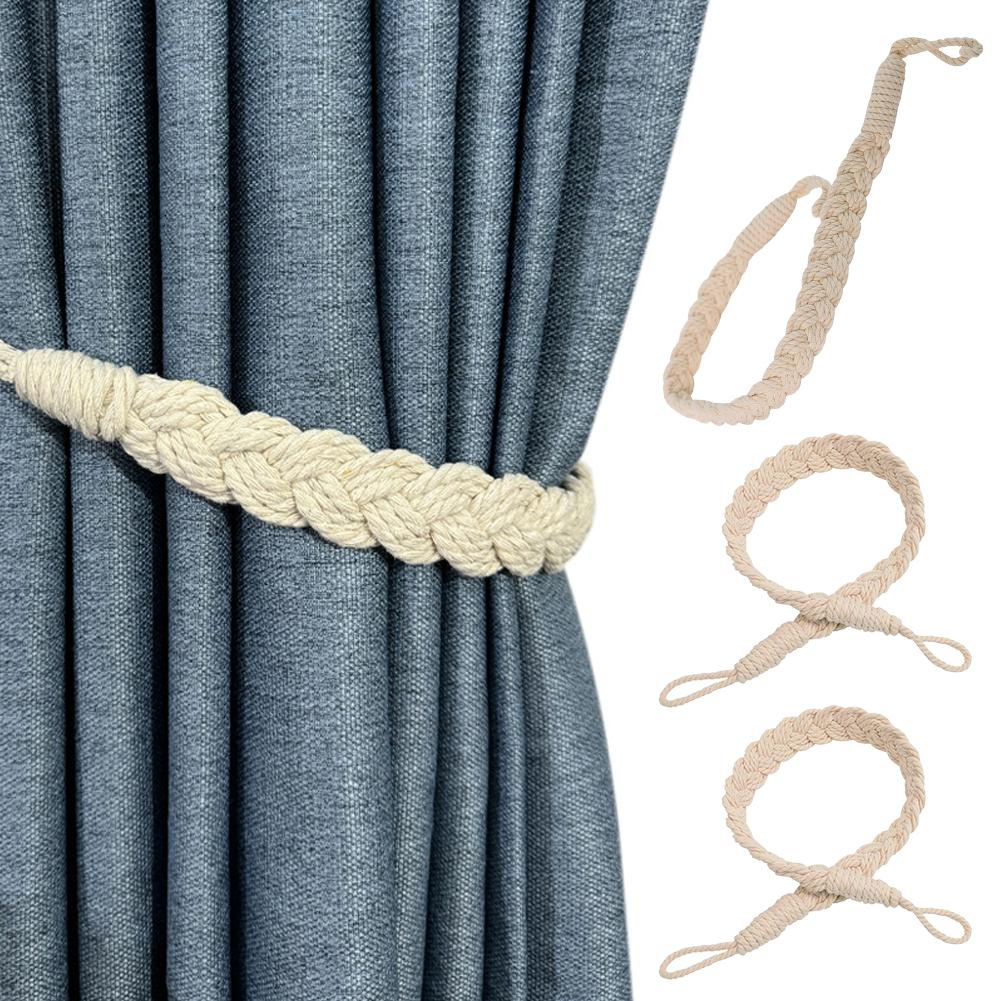 Handmade Twisted Rope Curtain Tiebacks, Suitable For Living Room And Bedroom Home Decoration Curtain Tiebacks