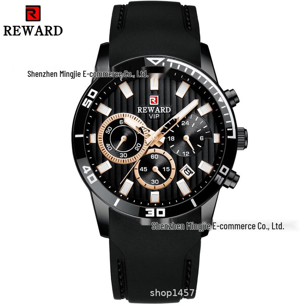 REWARD Men's Waterproof Quartz Sports Watch with Calendar - Model 83005M