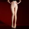 One Piece Luxury Oil Glossy Women Pantyhose 8D Summer Slim Waist Body Shaper Extra Large Lace Patchwork Seamless Tights Hosiery