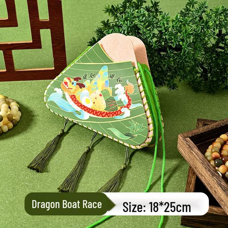 DIY Zongzi Crossbody Bag Kit for Kids - Creative Non-woven Parent-Child Activity