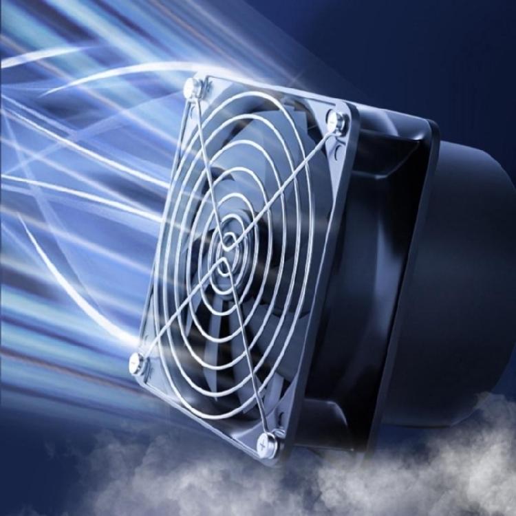 12cm 12V 210CFM Inline Adjustable Exhaust Blower Suitable For Welding Fumes 3D Printer Enclosure Small Space Ventilation