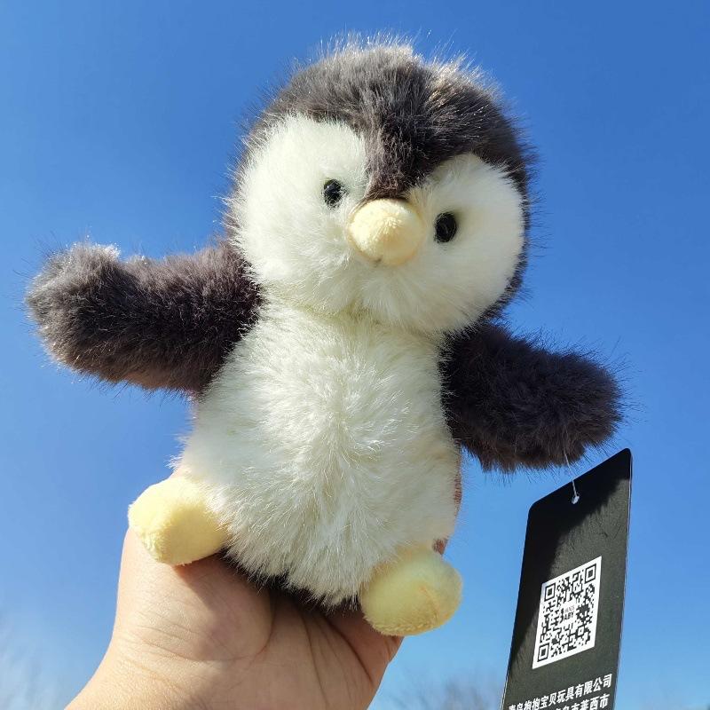 Pinguin Pufos Jucărie de Pluș Păpușă Pandantiv Păpușă Cadou Cadou de Însoțire Cadou pentru Bebi Mini