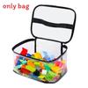 Large Capacity Transparent Toy Storage Bag With Handles For Kids And Travel Organization