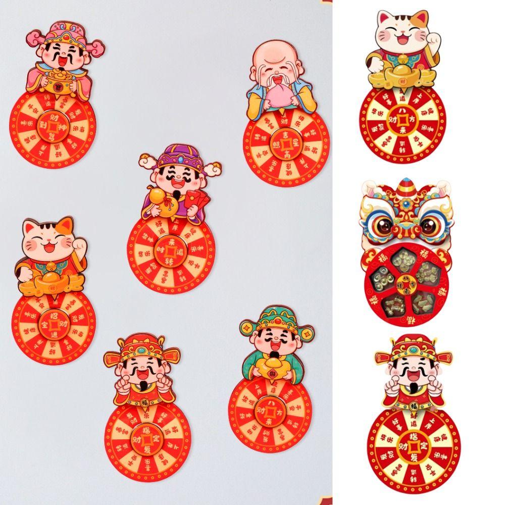 Traditional Chinese Designs Refrigerator Magnets Attracting Wealth Blessings Housewarming Decorations Durable Lucky Charms