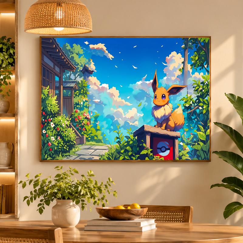 5D Diamond Painting Eevee DIY Full Drill Diamond Art Kit Home Decoration
