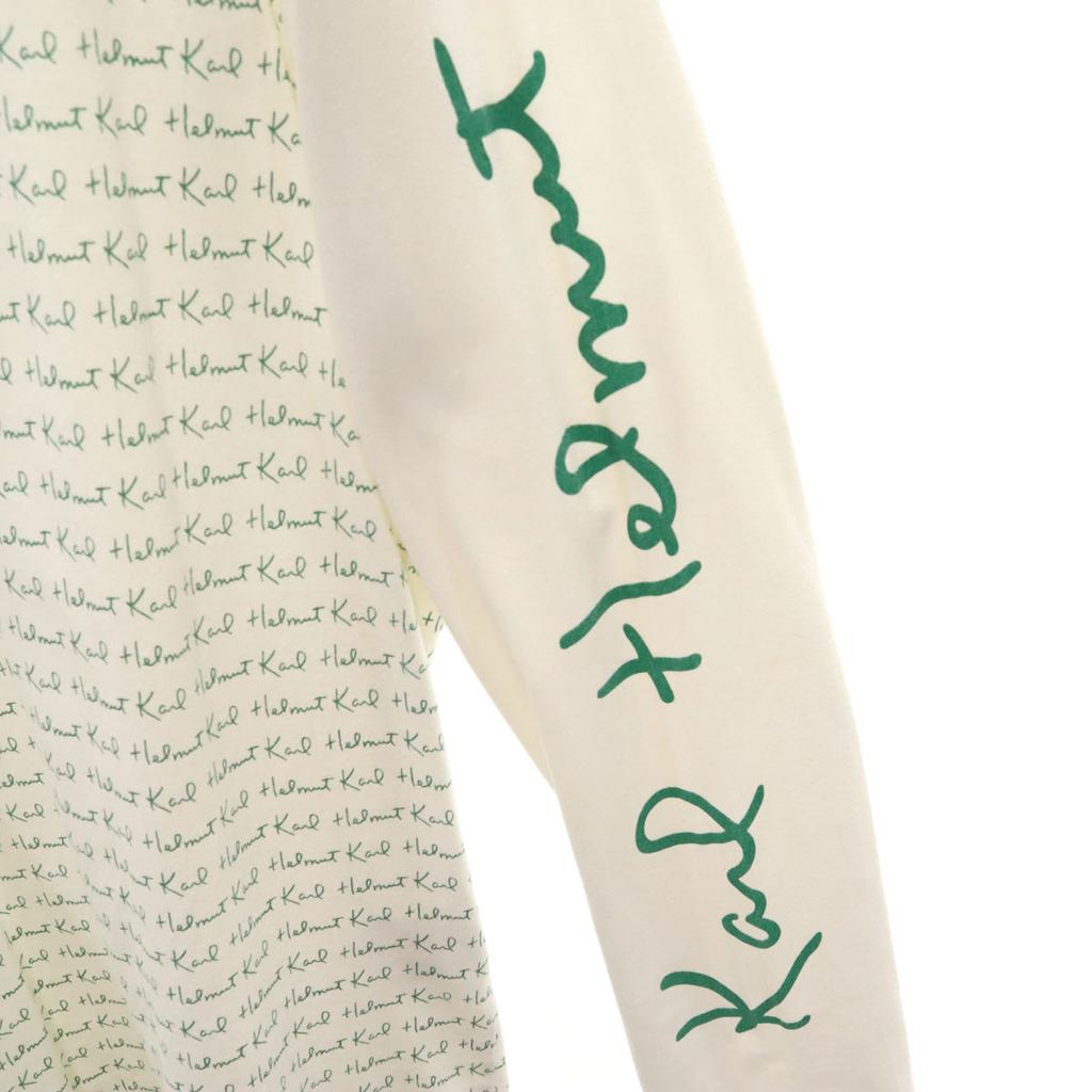 Karl Helmut Langarm T-Shirt M weiß Ron T Herren Gebraucht