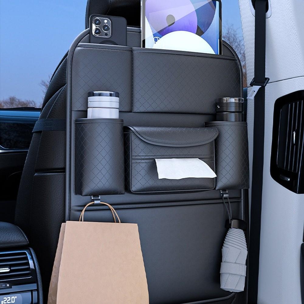 

Многофункциональный органайзер на спинку сиденья автомобиля, защита от пинков, аксессуары для интерьера автомобиля чёрный