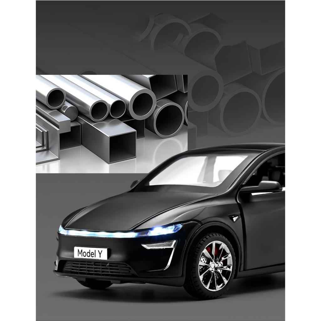 NEU 1/32 Tesla MODEL Y MODELY Legierung Auto Modell Sound und Licht Pull Back Kinderspielzeug Sammlerstücke Geburtstagsgeschenk