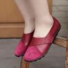Woman's Flats Loafers Shoes Soft PU Leather Casual Shoes Big Size 35-44 Mocassin Boat Shoes for Women Hook Loop