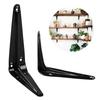 1Pcs New 4-14inch Triangular Bracket Support L-shaped Black White Mounting Bracket Wall Mount Hanging Fixed Shelf Corner Brace