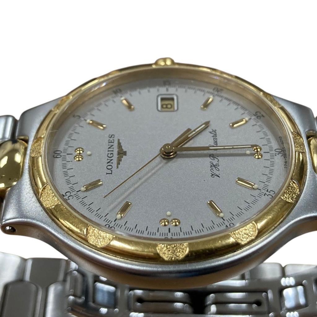 Used [New battery] LONGINES Conquest Date LI.613.3 Combi 3-hand Quartz Kingram [01]