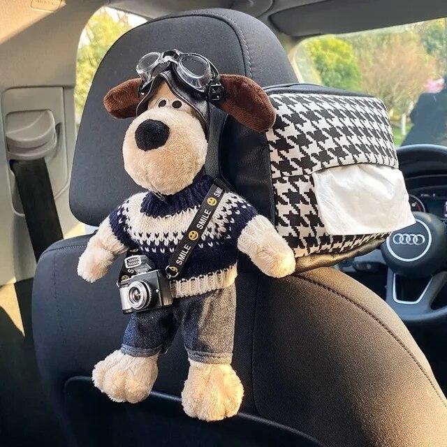 Biltilbehør Søt Tegneserie Dukke Bil Kleenexboks Bilinteriør Gave