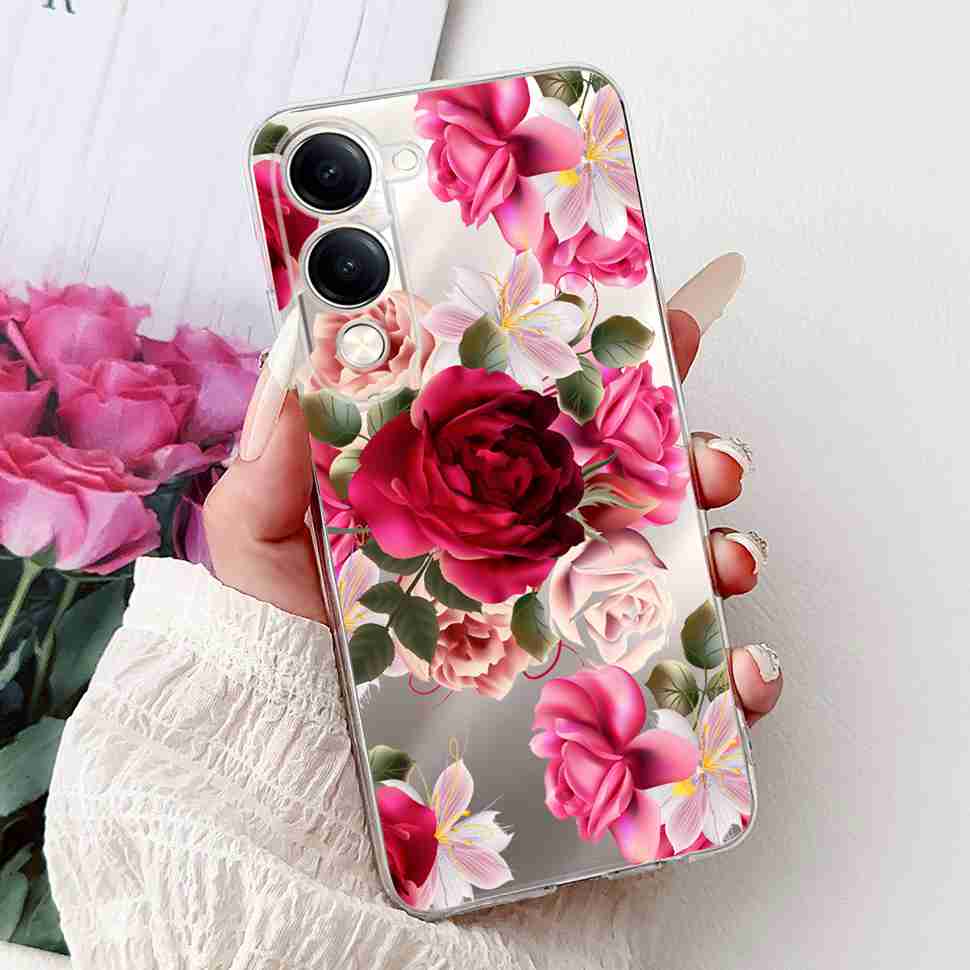 Shockproof For Vivo Y04 Y 04 4G 6.74" Case Retro Printed Dragon Soft Silicone TPU Cover For Vivo Y29s Y 29S 5G Phone Cases Capa