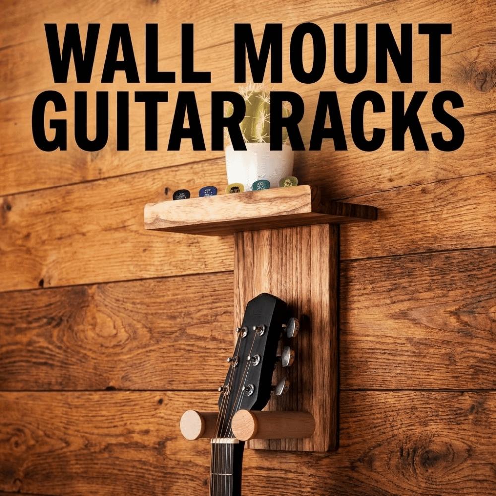 Scratch-Proof Guitar Hanger with Shelf String Instrument Storage Rack Ukuleles Bracket  Studio Use