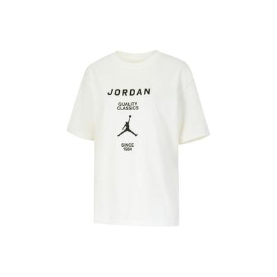 Alphabet Print Round Neck Short Sleeve T-Shirt Women Tops White FZ0618-133