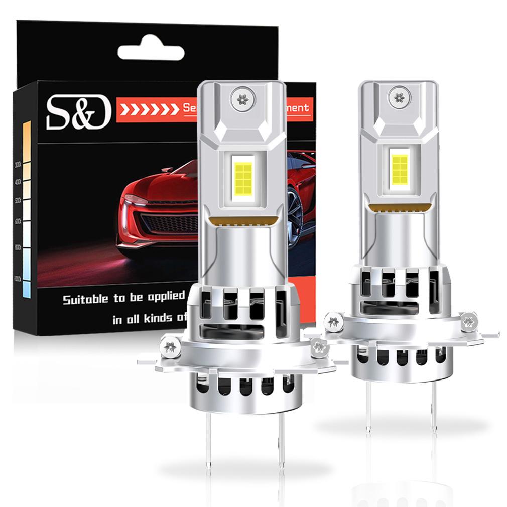 2Pcs 35000LM H7 LED Headlight Canbus Bulbs Mini Wireless H11 LED H8 70W Car Fog Light Turbo Headlamp Auto Plug&Play Lamp 6500K White
