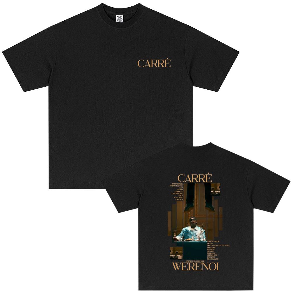 2026 Sommer Rapper WeRenoi Carré Album Bedrucktes T-Shirt Herrenmode Hiphop Popmusik Baumwolle Locker Lässig Retro T-Shirt Oberteile