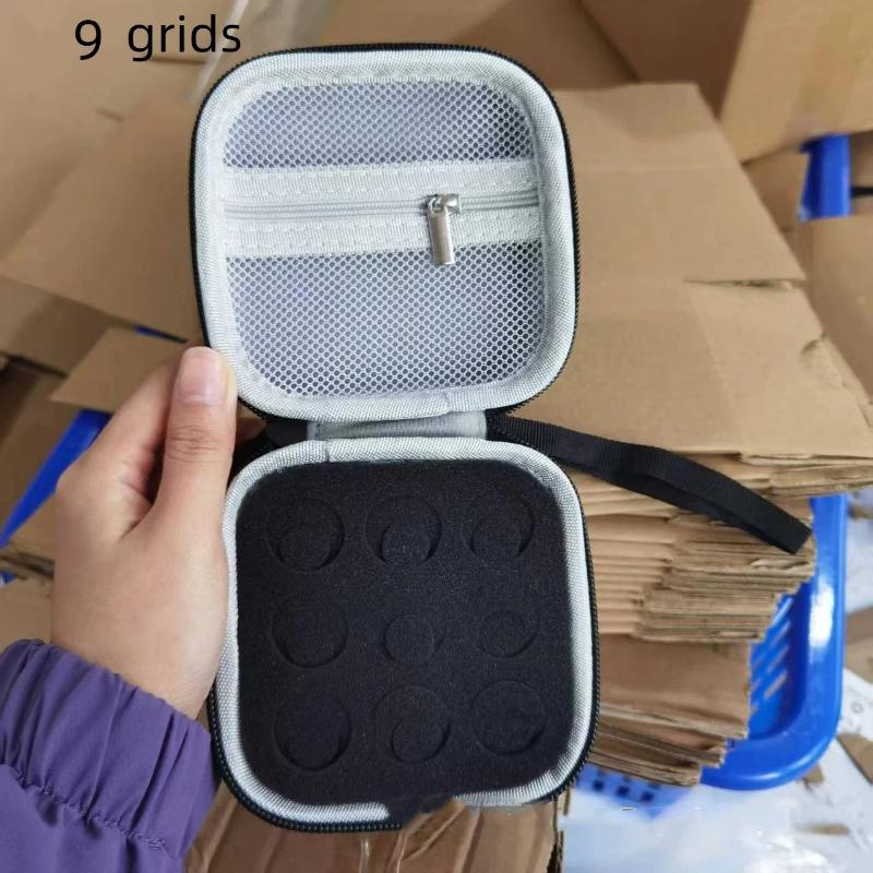 

3Ml/10Ml Insulin Vial Storage Case 9/10/15/30 Slots Dust-Proof Insulin Vial Protector Wear-Resistant Shockproof 9grids чорний