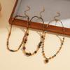 Tiger's eye stone beaded wound love clavicle sweater chain autumn and winter Maillard temperament necklace