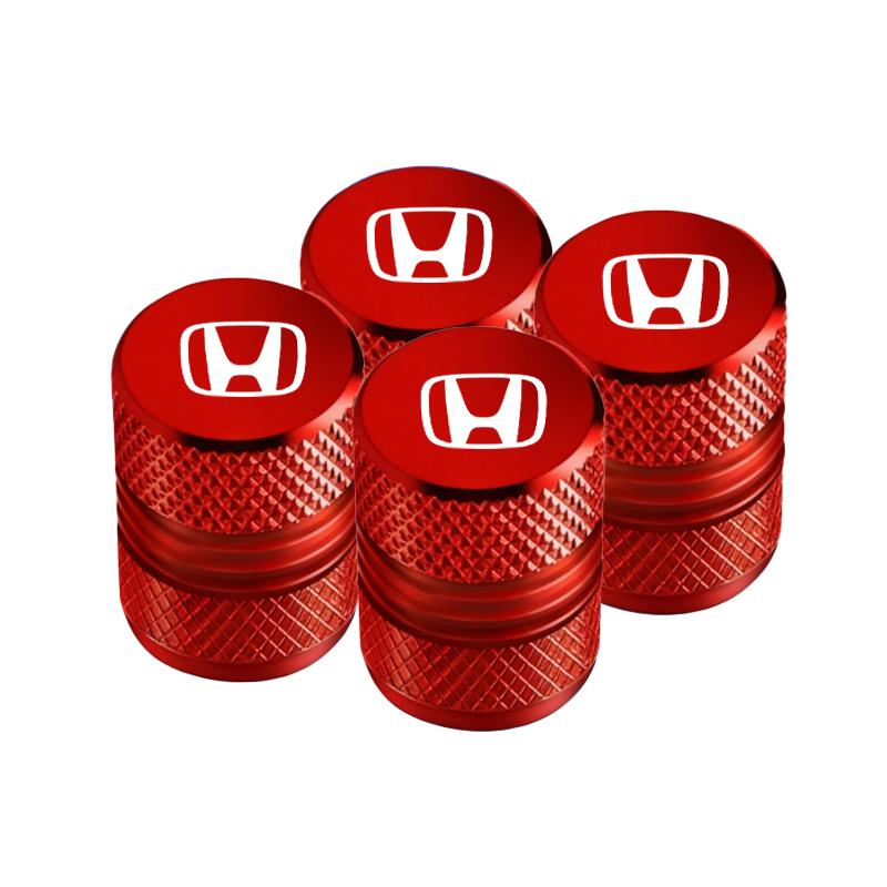 4pcs Metal Car Wheel Tire Valve Caps Stem Case Covers Accessories For Honda Civic 10th 11th Gen Hrv Jazz City Fit 7 Crv Odyssey EB1