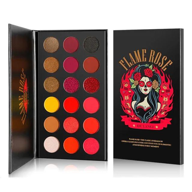 

DE LANCI - 18 Colors Eyeshadow Palette - Flame Rose