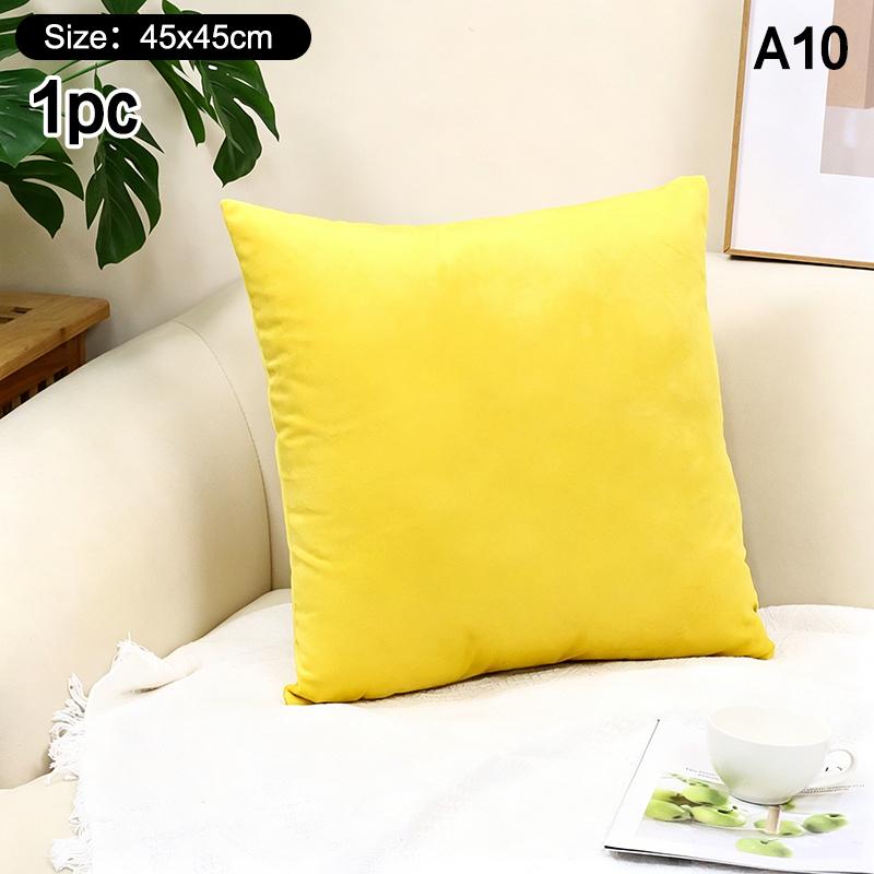 High-Quality 45*45CM Plush Pillow Case with Padded Layer for Cozy Home Decor