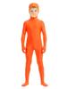 Zentai-Anzug mit fluoreszierendem Schnurrbart & Augenbrauen - einfarbiger Performance-Body