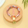 Dopamine glass beaded lion bracelet summer new girlfriend bracelet sweet small fresh candy color women's jewelry