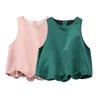 Kaslead New Arrival Women's Clothing Fashion Style Fashion Balloon Style Silk Satin Texture Tops 2137580