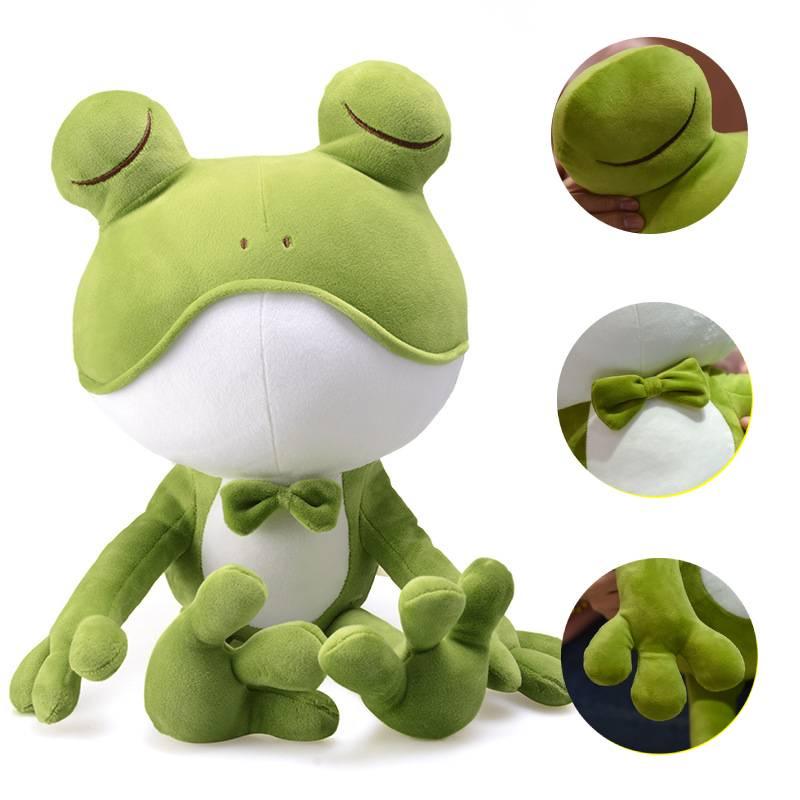 Adorable Frog Plush Pillow Soft Stuffed Toy Doll Gift Home Decoration