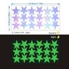 Iridescent Glow-in-the-Dark Star Stickers for Kids' Room, Bedroom, Party, or Window Decoration