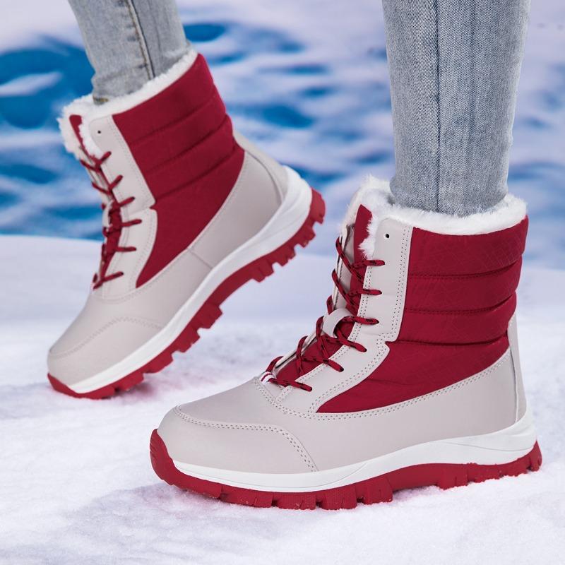 Women's High-top Cotton Shoes Boots Large-size Outdoor Anti-slip Waterproof Women's Snow Boots Winter Shoes for Women
