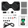 DC 5V LED Dot Matrix Electronic Hourglass DIY Kit Micro USB Interface Gravity Sensing Timer Soldering Practice Electronics DIY C
