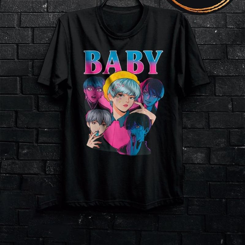 

2025 Summer Saja Huntrix Kpop Demon Hunters 100% Pure Cotton Printed T-shirt Men Casual Street Hip Hop Oversized Y2k Trendy Y2k 4XL