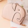 Adorable Elephant Zipper Card Holder: Compact Multi-Storage for Cards, IDs, Coins, and Driver's License. Lightweight and Portable.