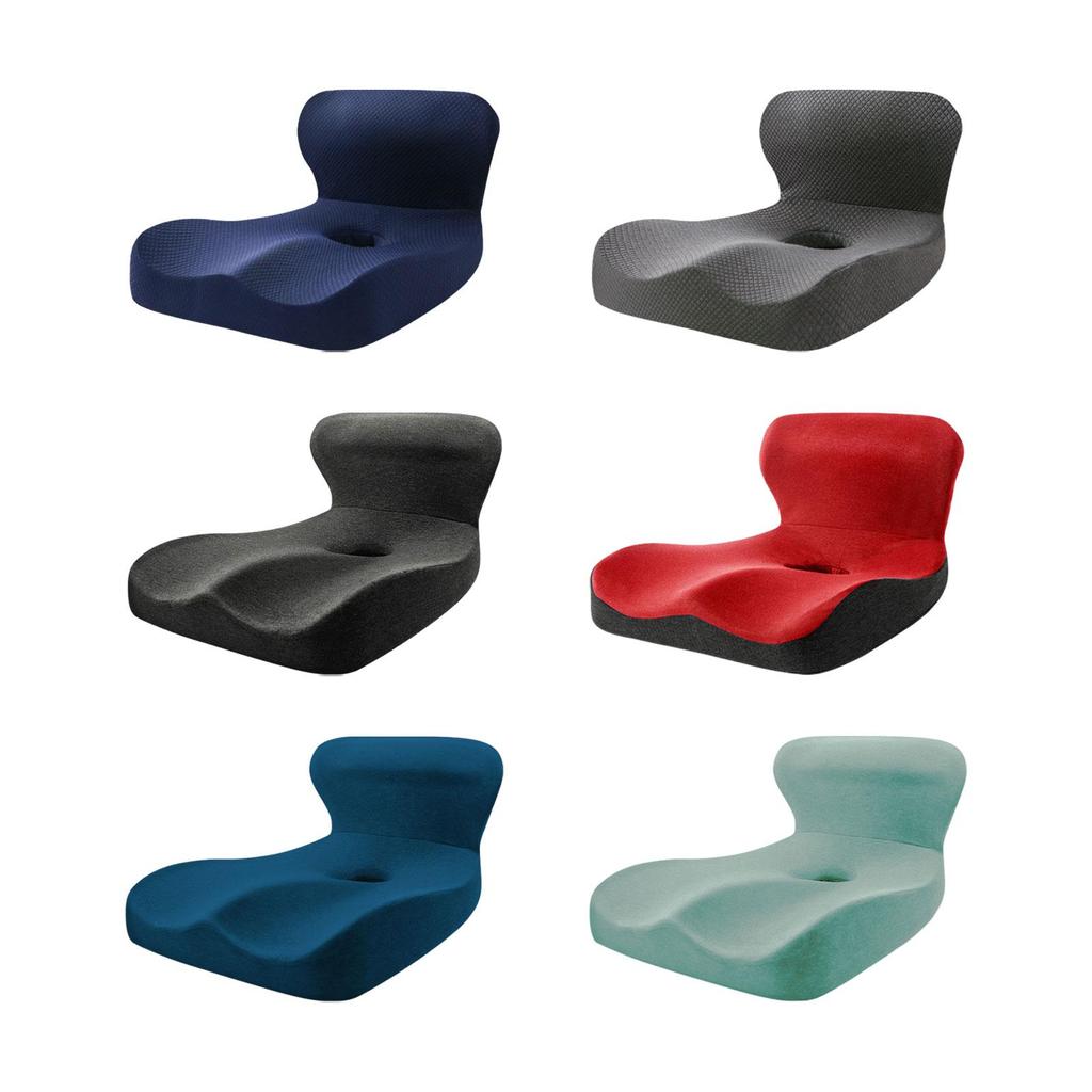 Seat Cushion Lumbar Support Tailbone Cushion Breathable Multiuse Ergonomic