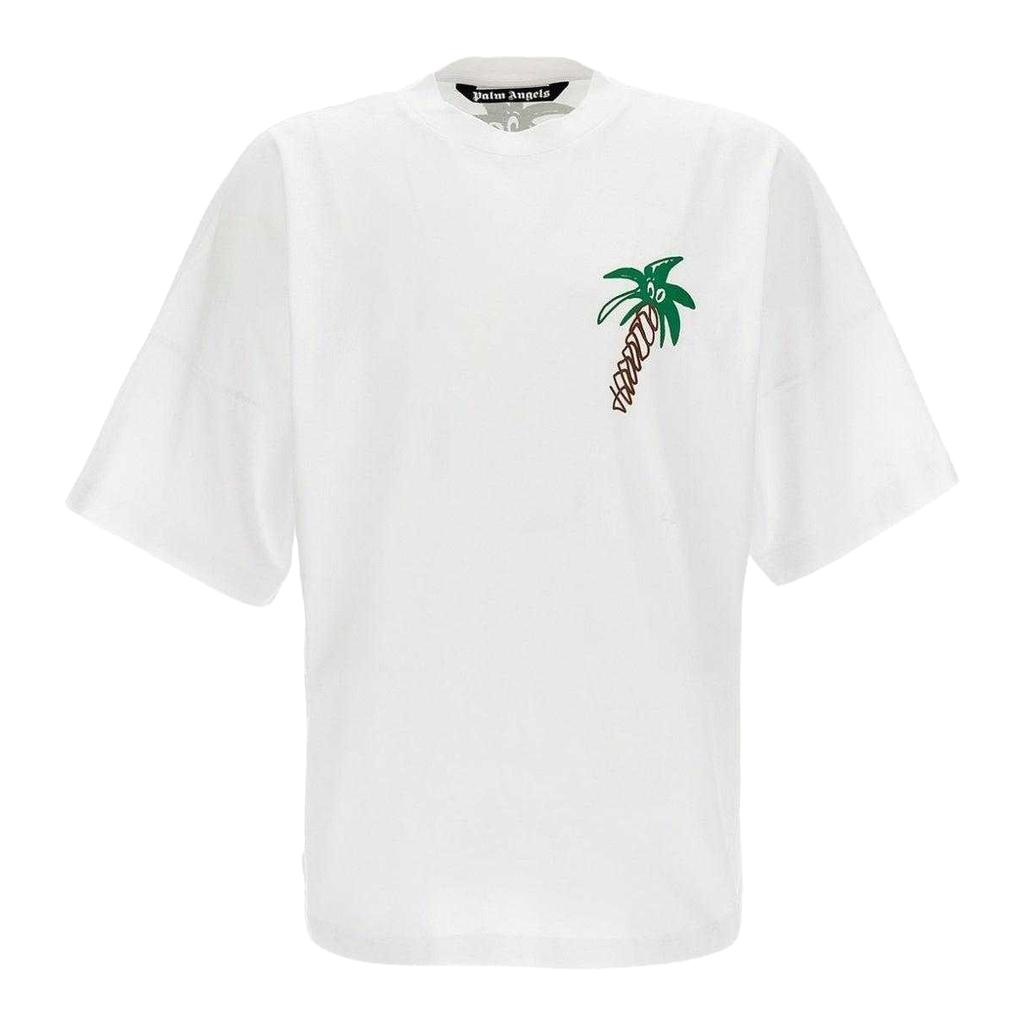 Palm Angels Mens Palm Tree Oversized T-Shirt