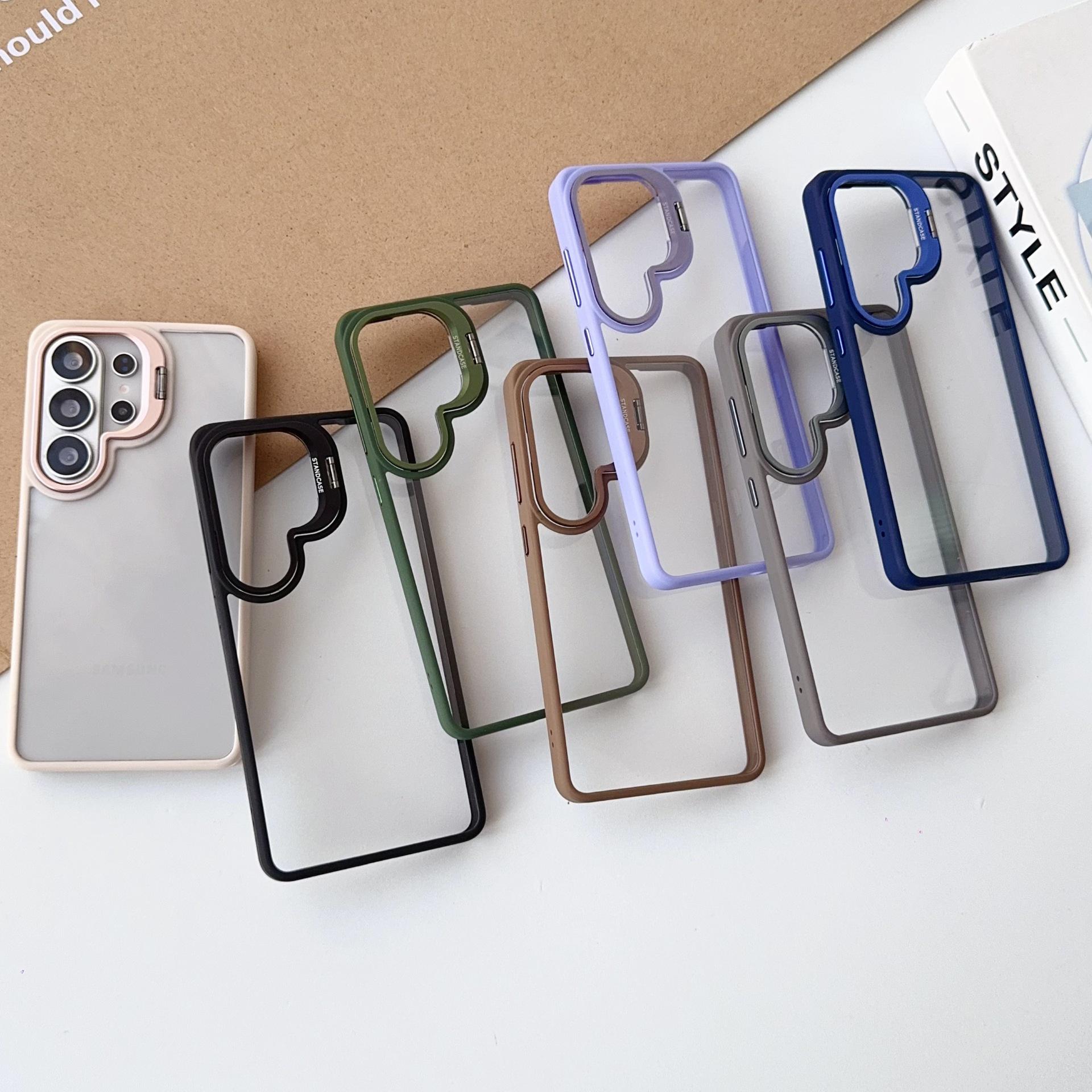 

Anti-Drop Protective Case for Samsung S26/S25/S24 Phone Bracket S24 FE вина червоного кольору