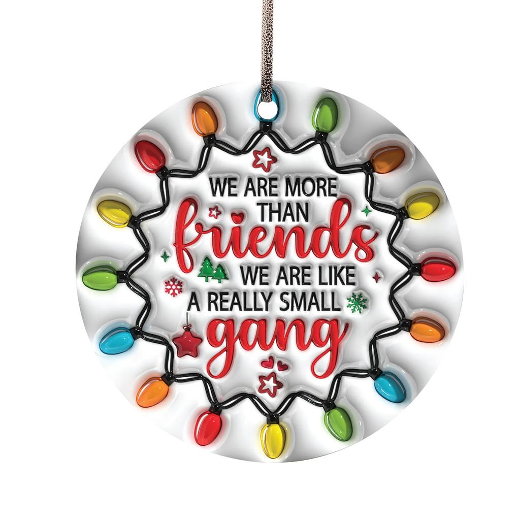 Friendship Lasting Pendant, Christmas Charm, Acrylic Pendant 2D