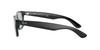 RB2132F New Wayfarer Shiny Black with Light Grey Asian Mirror Lens Ray-Ban Sunglasses, Lens, Fit,