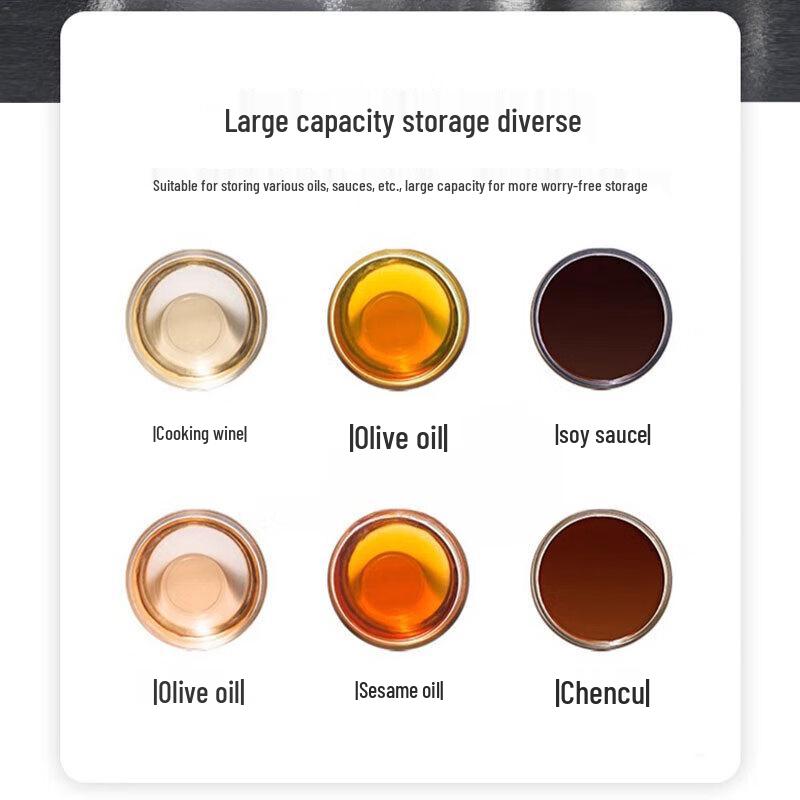 Ölspender aus Edelstahl mit Sieb