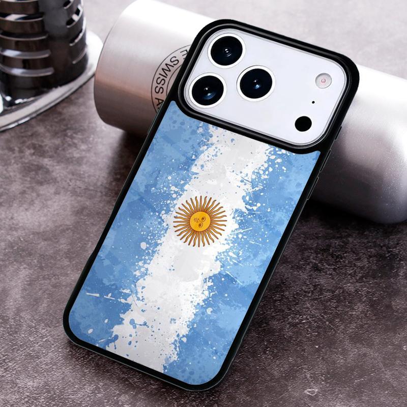 Argentina Flag Phone Case For iPhone 17 16 15 14 13 12 11 Pro Max Plus 17Air Soft Silicone Cover