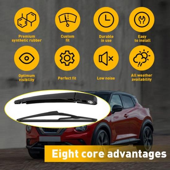 

New Rear Wiper Arm & Blade set For Nissan Rogue 2008 2009 2010 2011 2012 2013 EV